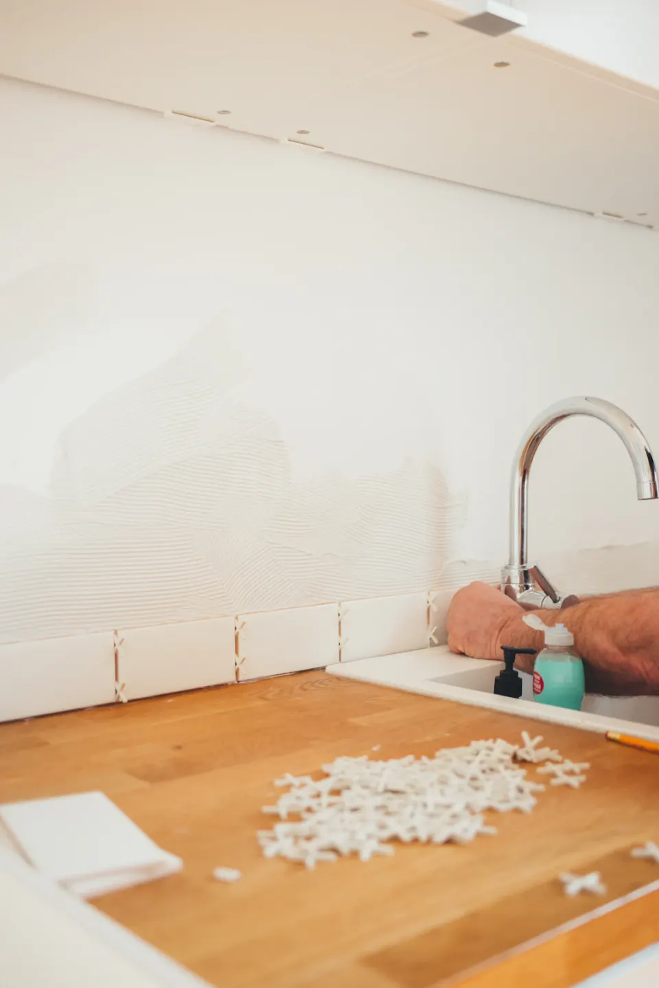 Modern kitchen sink and faucet