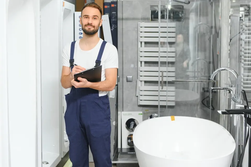 K & K Plumbing plumber in uniform