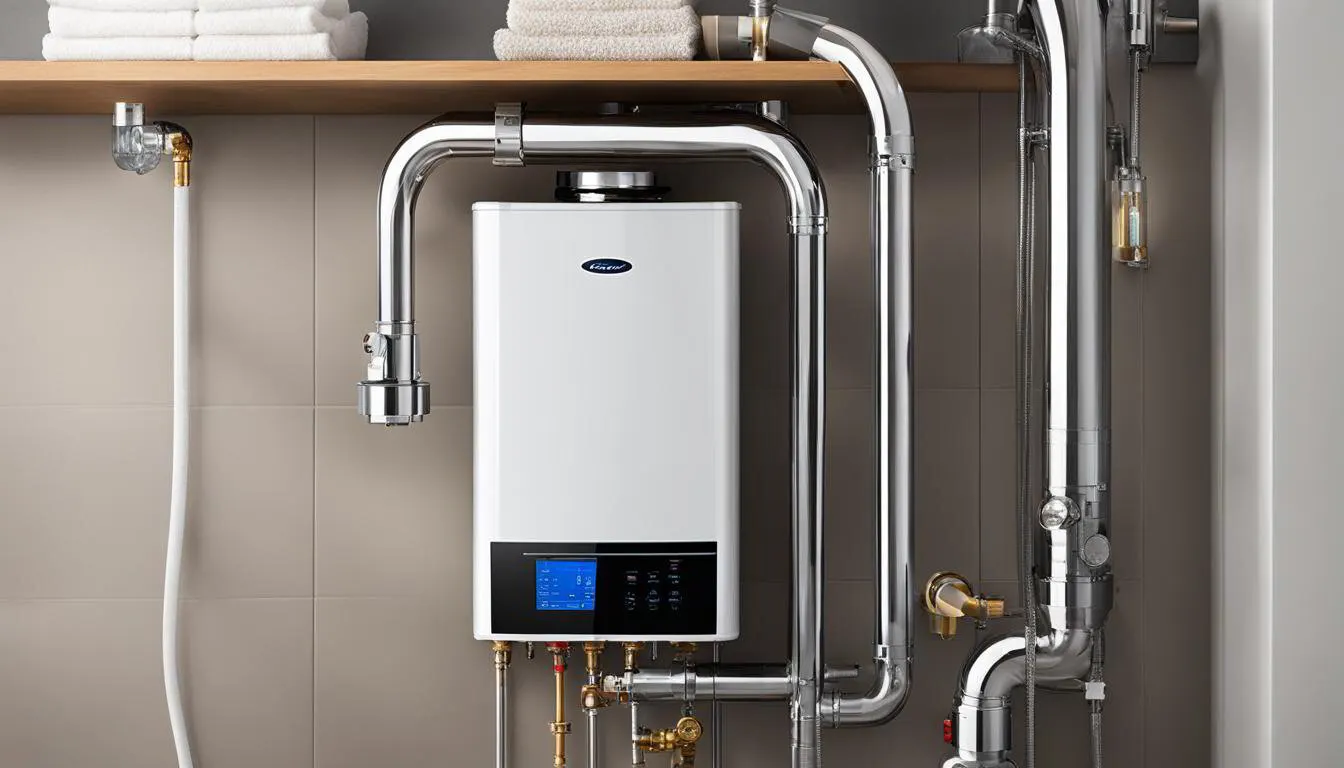 Old water softener being replaced in a crowded Canton, Ohio basement